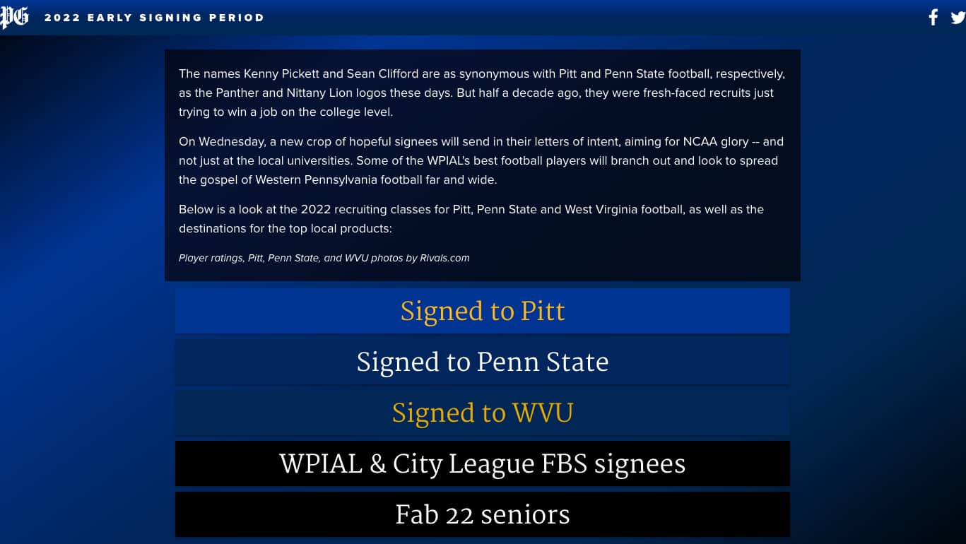 National Signing Day 2022: Pitt, Penn State, WVU, the WPIAL and the City  League