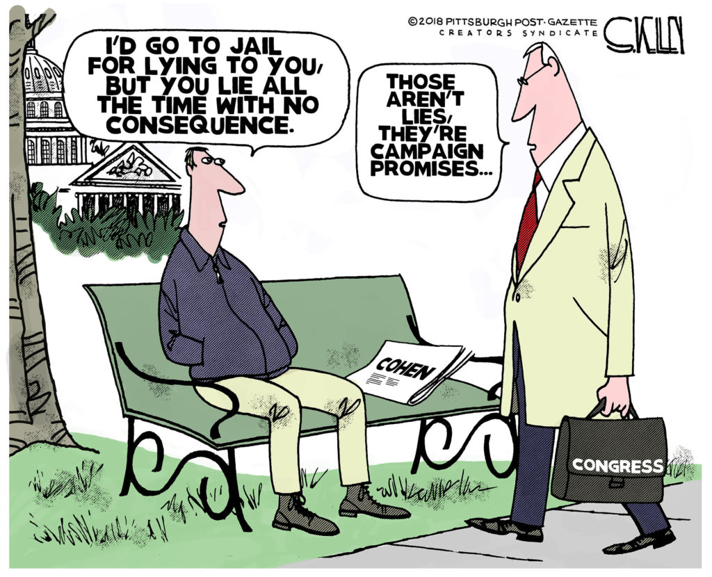 Campaign Promises Steve Kelley Pittsburgh Post Gazette Editorial Cartoonist