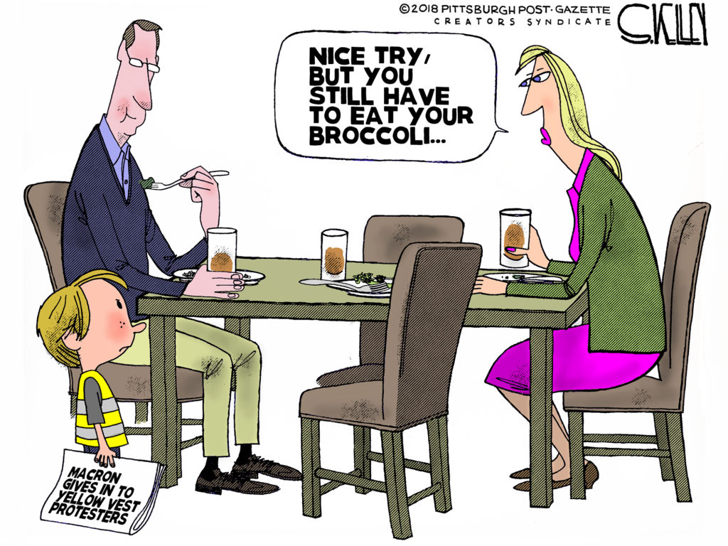 Yellow Vests Steve Kelley Pittsburgh Post Gazette Editorial Cartoonist