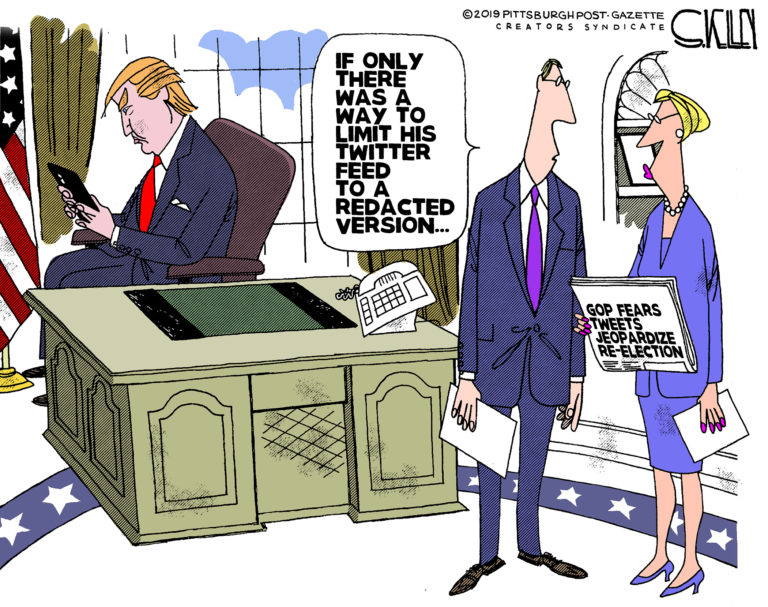 Redacted Tweets Steve Kelley Pittsburgh Post Gazette Editorial Cartoonist 