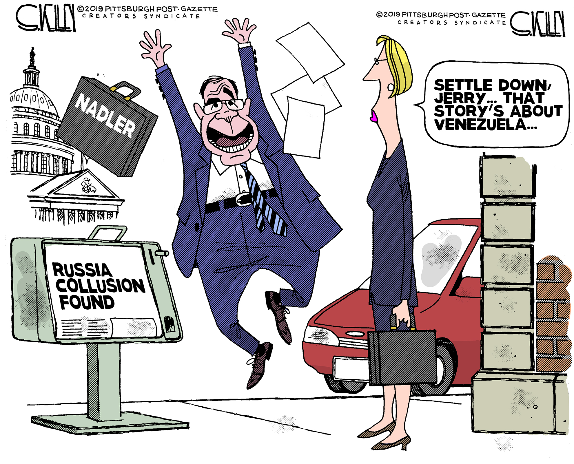 Jerry Nadler – Steve Kelley | Pittsburgh Post-Gazette Editorial Cartoonist
