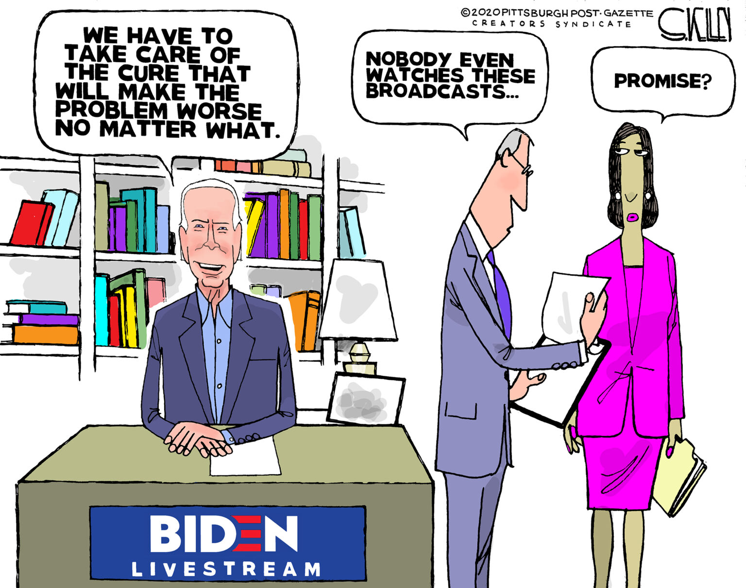 Joe Biden – Steve Kelley | Pittsburgh Post-Gazette Editorial Cartoonist