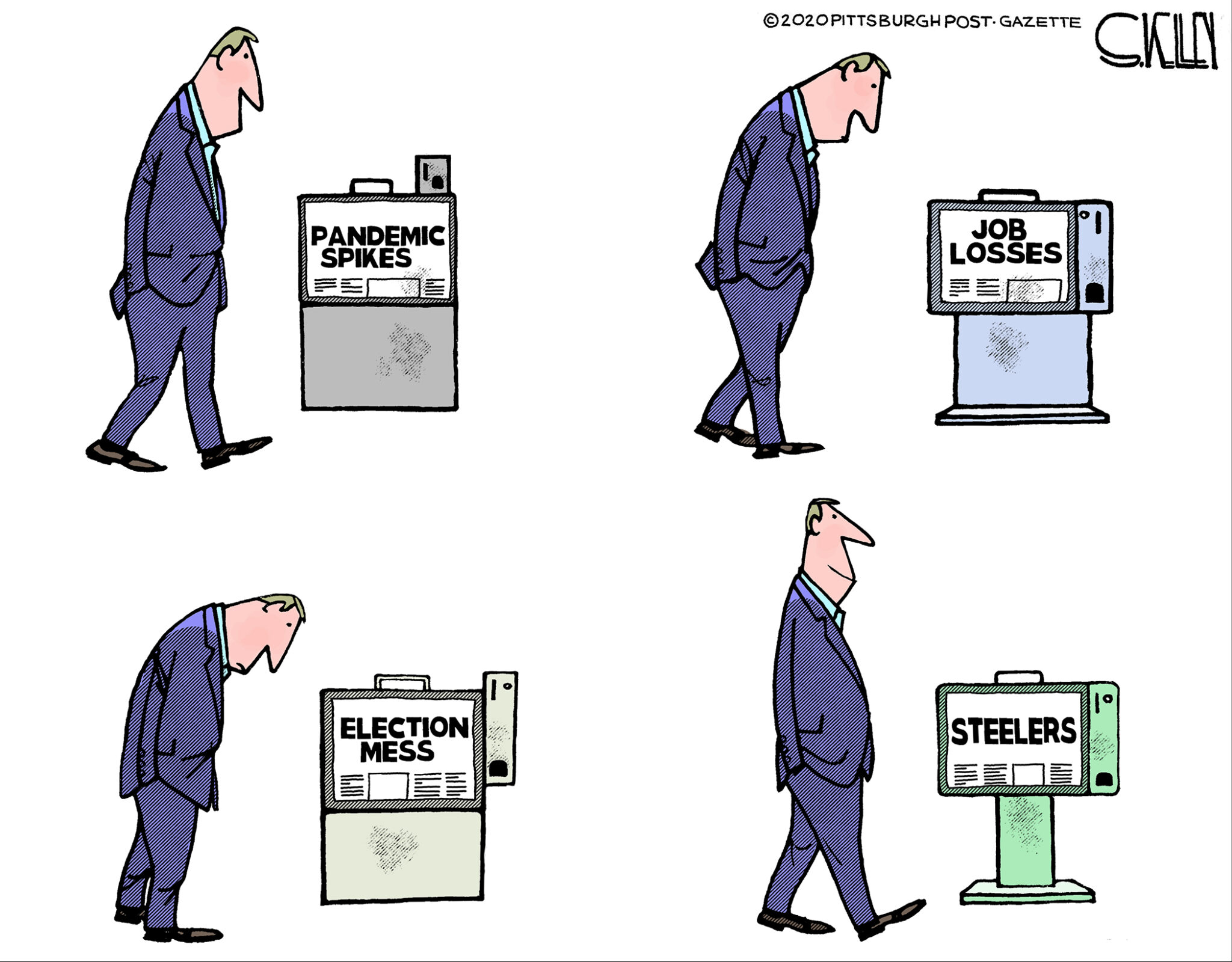Pennsylvania Steve Kelley Pittsburgh PostGazette Editorial Cartoonist
