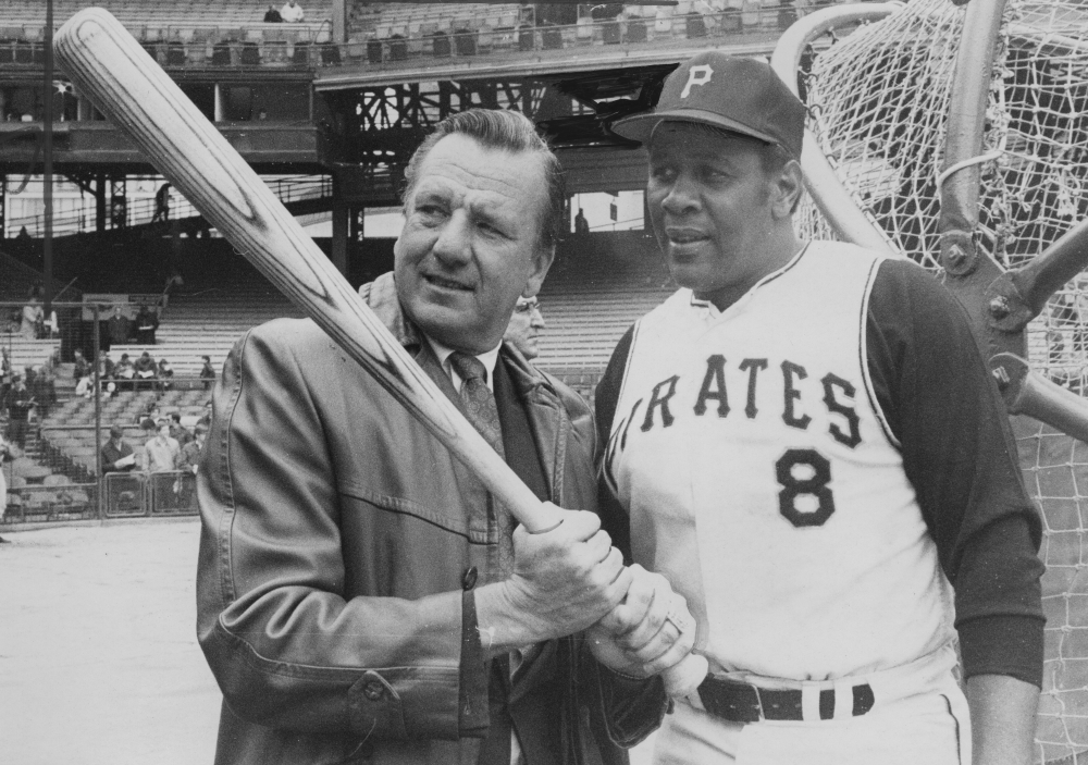 April 6, 1970: Willie Stargell and Ralph Kiner at Forbes Field