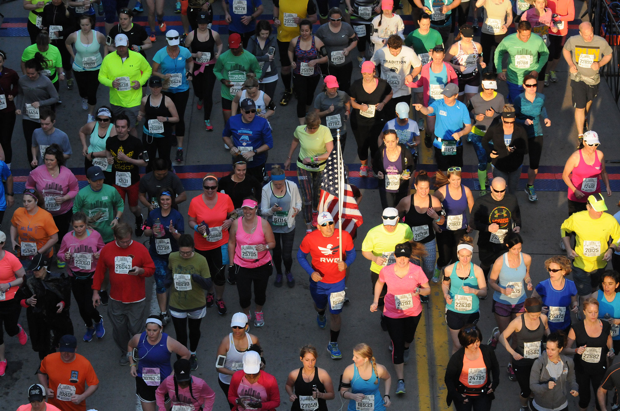The Pittsburgh Marathon is one of 20  largest marathons and half marathon events in the United States.  (Bob Donaldson/Post-Gazette)